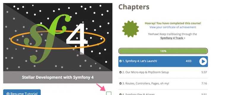 Bookmark your favorite courses and videos